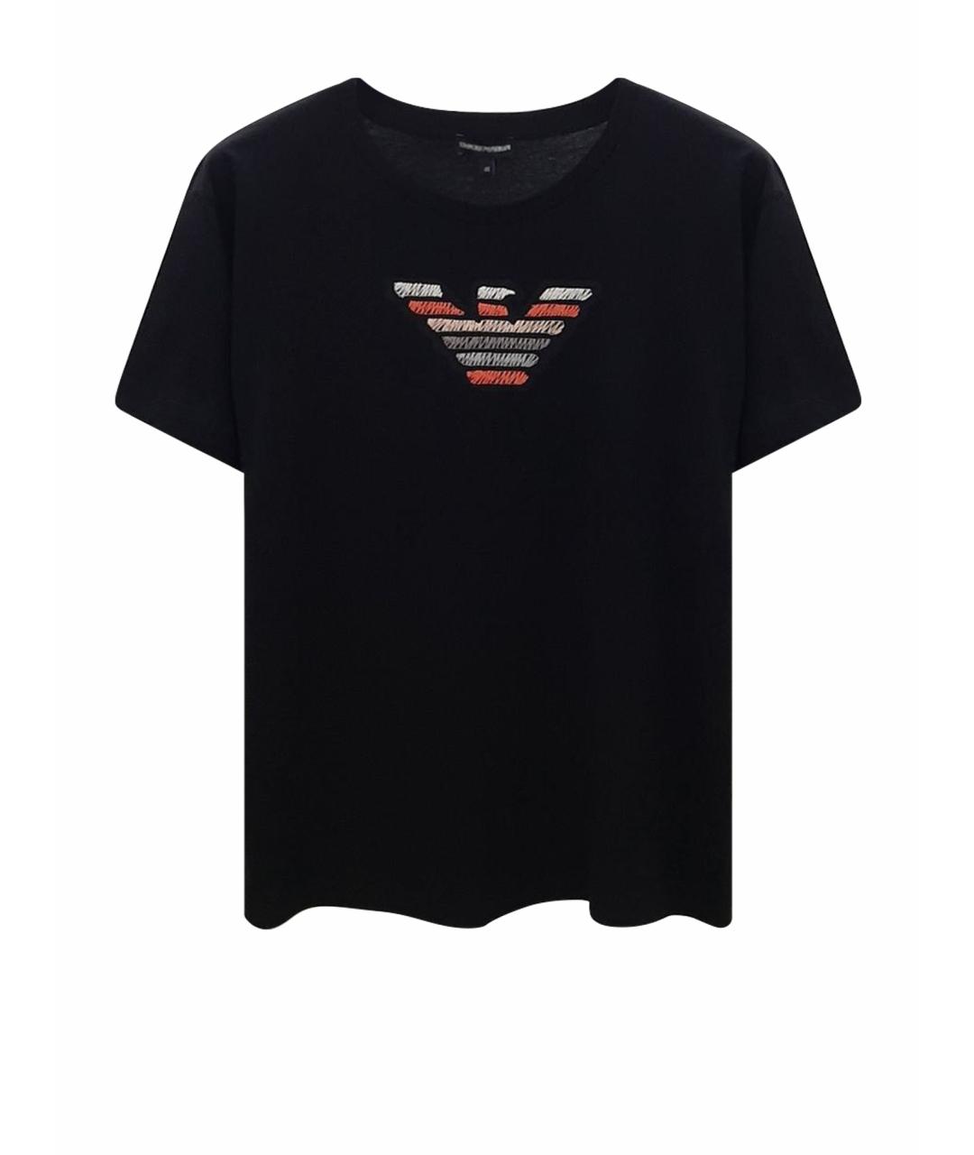 EMPORIO ARMANI Черная футболка, фото 1