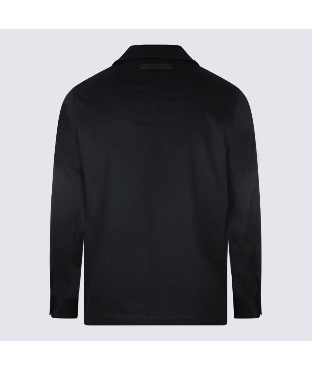 ZEGNA Черная шерстяная куртка, фото 3