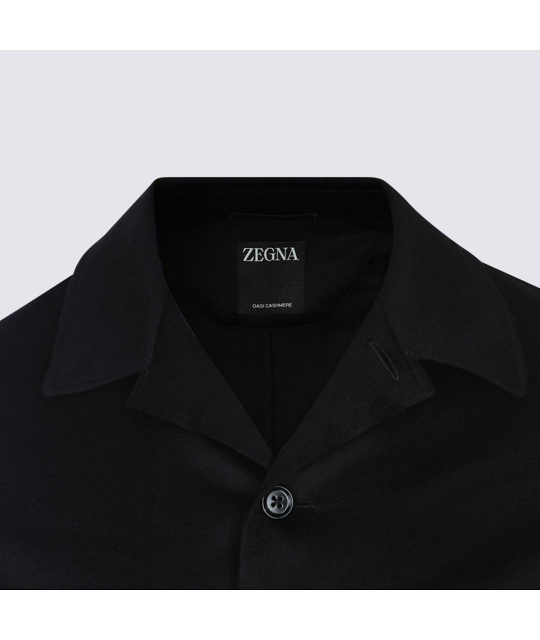 ZEGNA Черная шерстяная куртка, фото 5