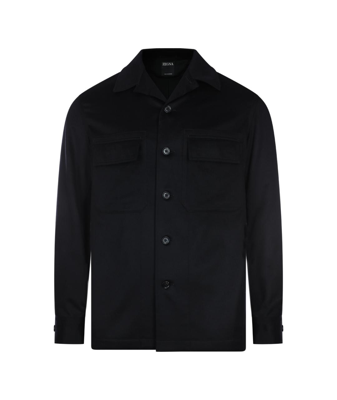 ZEGNA Черная шерстяная куртка, фото 1
