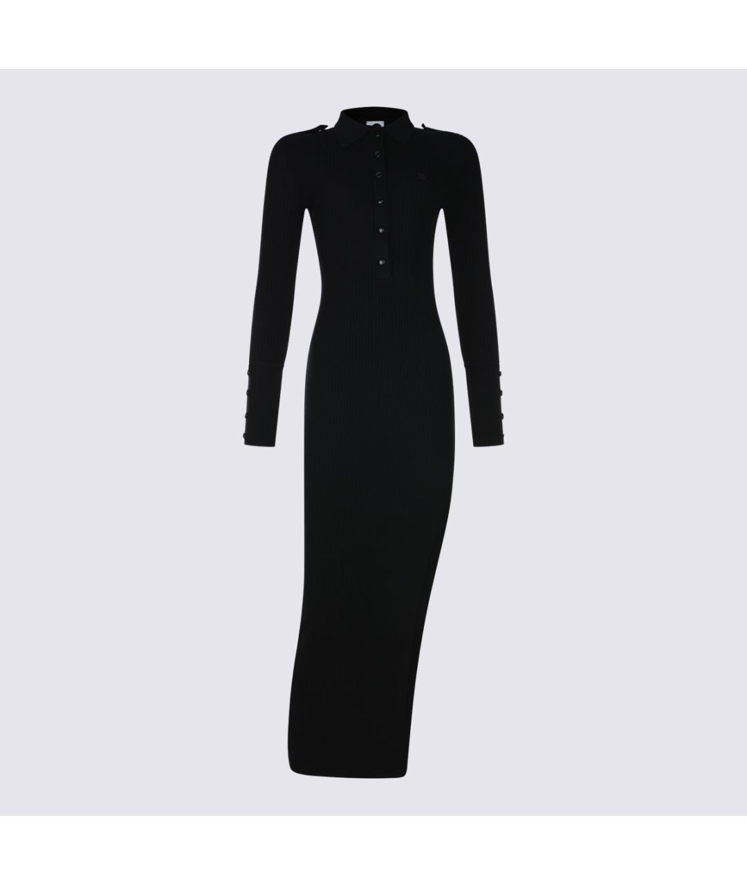 COURREGES Черное вискозное повседневное платье, фото 2