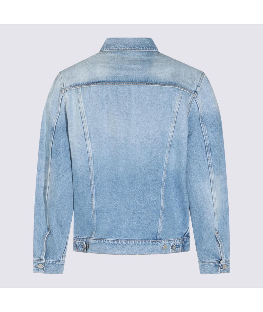 MM6 MAISON MARGIELA Голубая хлопковая куртка, фото 4