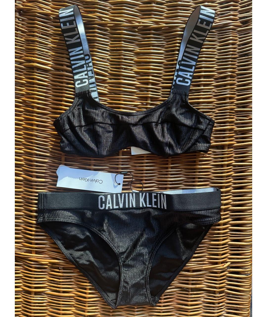 CALVIN KLEIN Черный купальник, фото 2