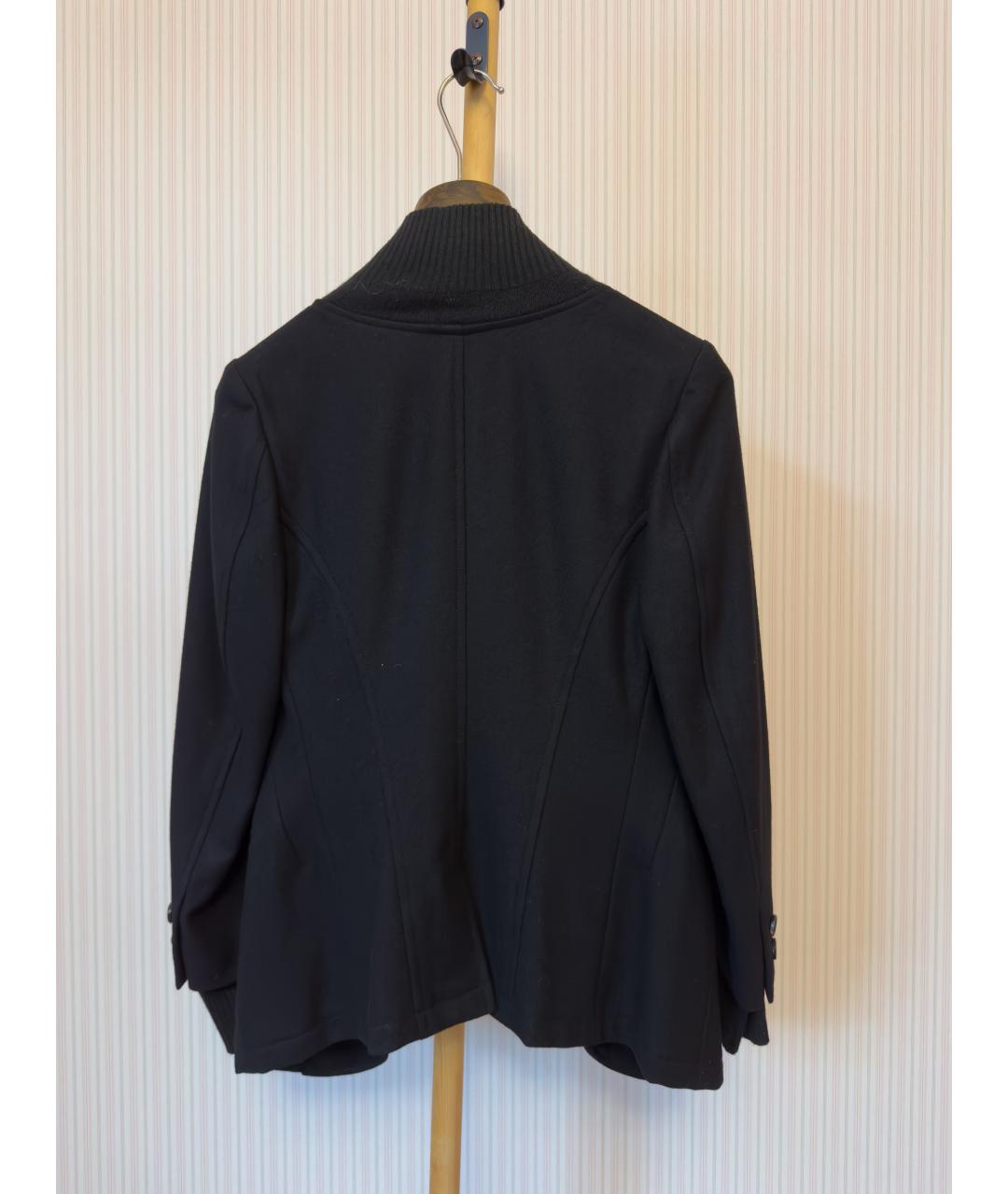 YOHJI YAMAMOTO Черный шерстяной жакет/пиджак, фото 3