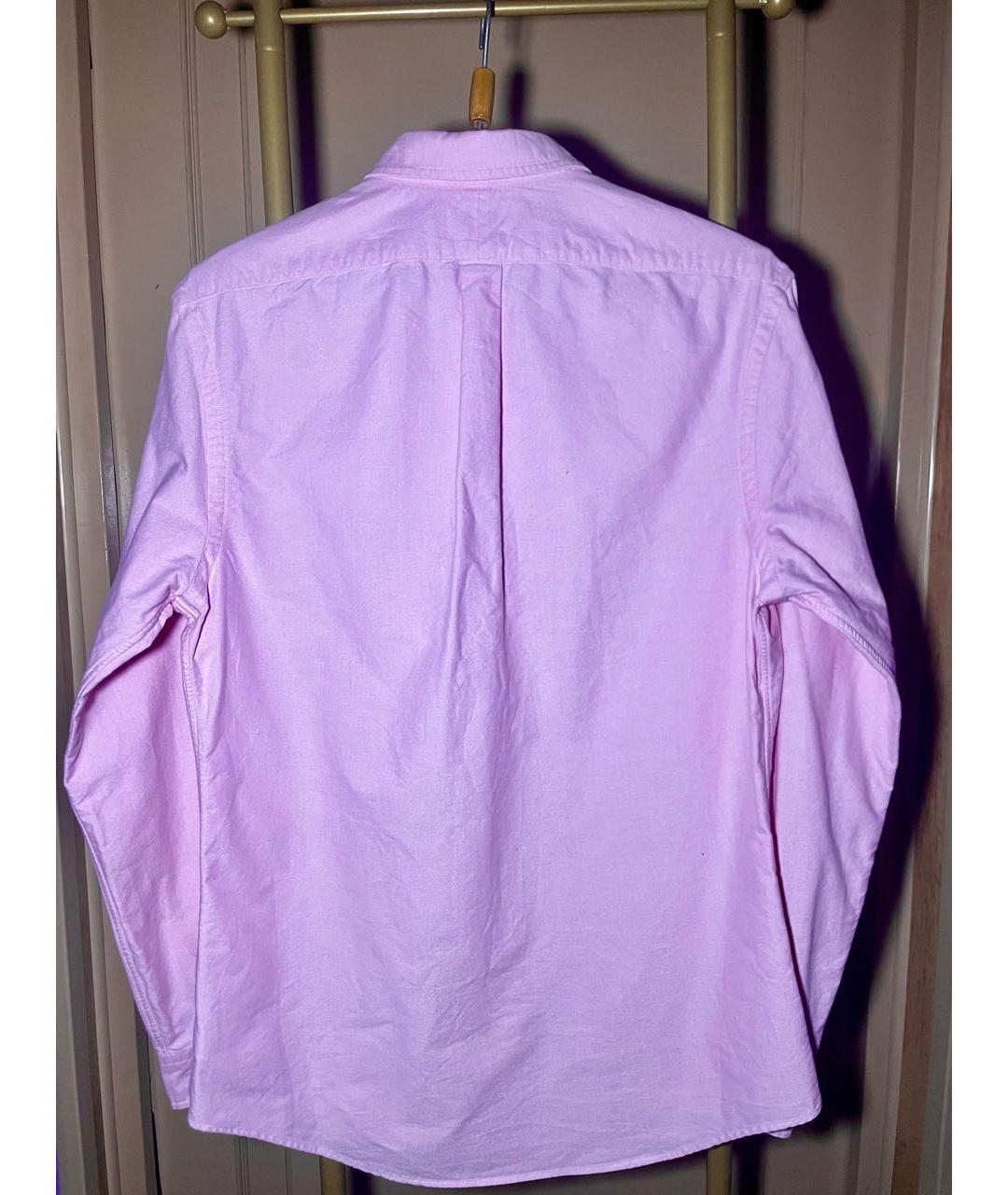 POLO RALPH LAUREN Розовая хлопковая классическая рубашка, фото 2