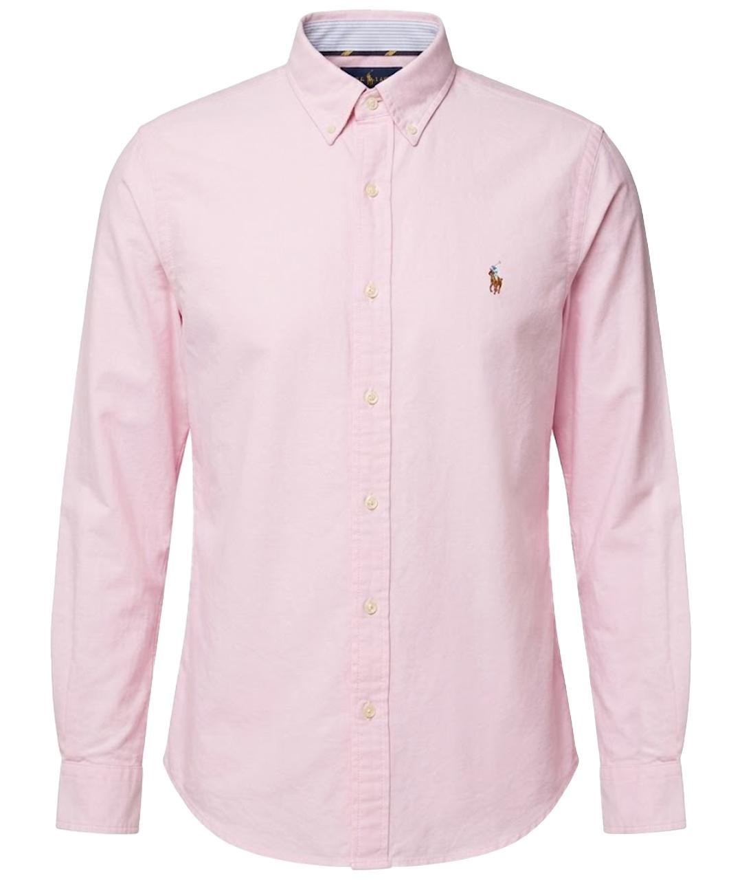 POLO RALPH LAUREN Розовая хлопковая классическая рубашка, фото 1