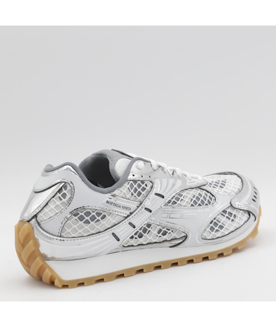 BOTTEGA VENETA Белые кожаные кроссовки, фото 4
