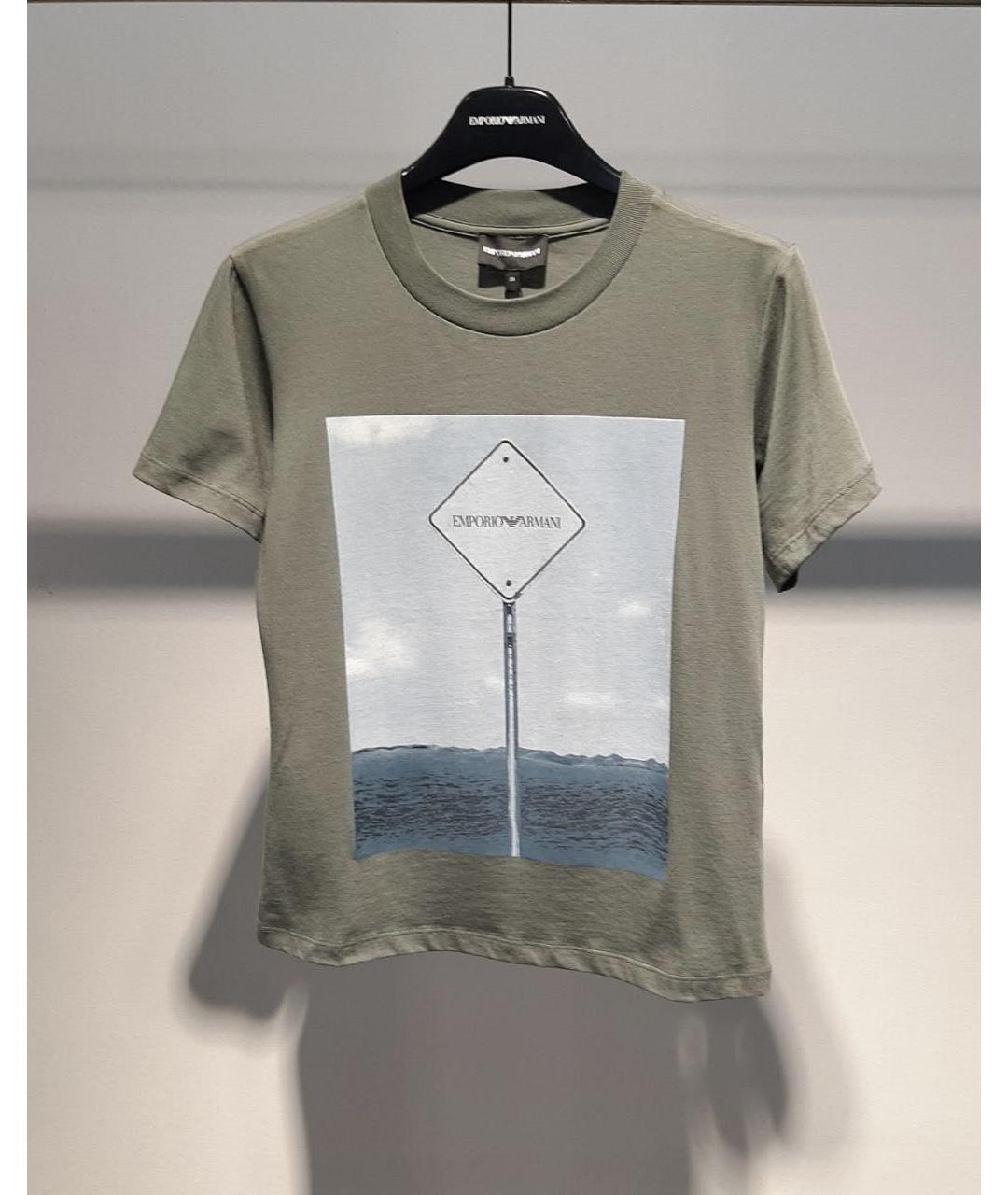 EMPORIO ARMANI Мульти футболка, фото 3