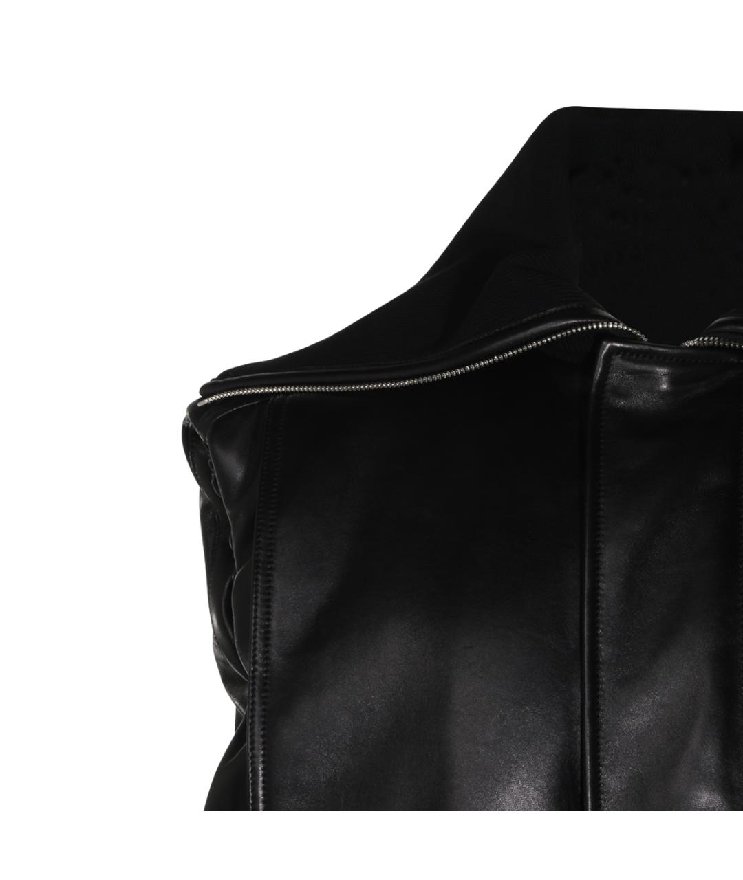 BOTTEGA VENETA Черная кожаная куртка, фото 6