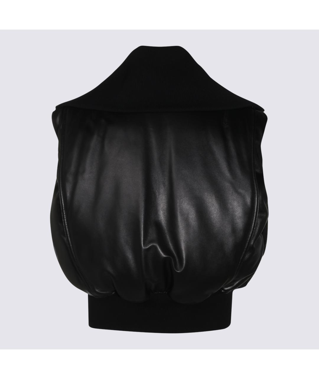 BOTTEGA VENETA Черная кожаная куртка, фото 3