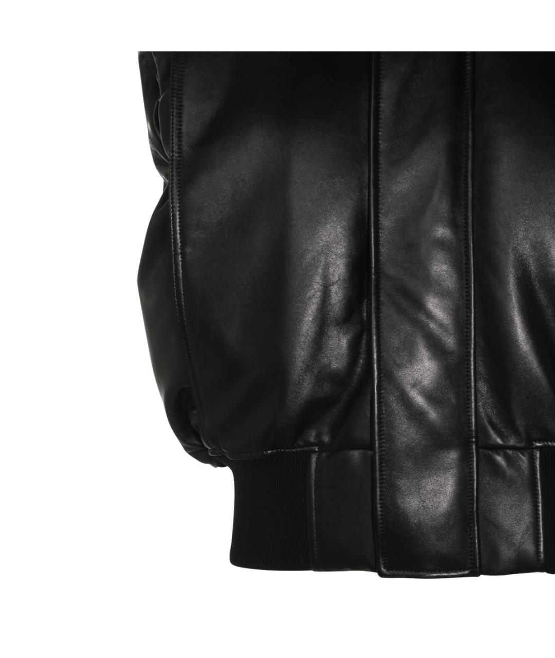 BOTTEGA VENETA Черная кожаная куртка, фото 8