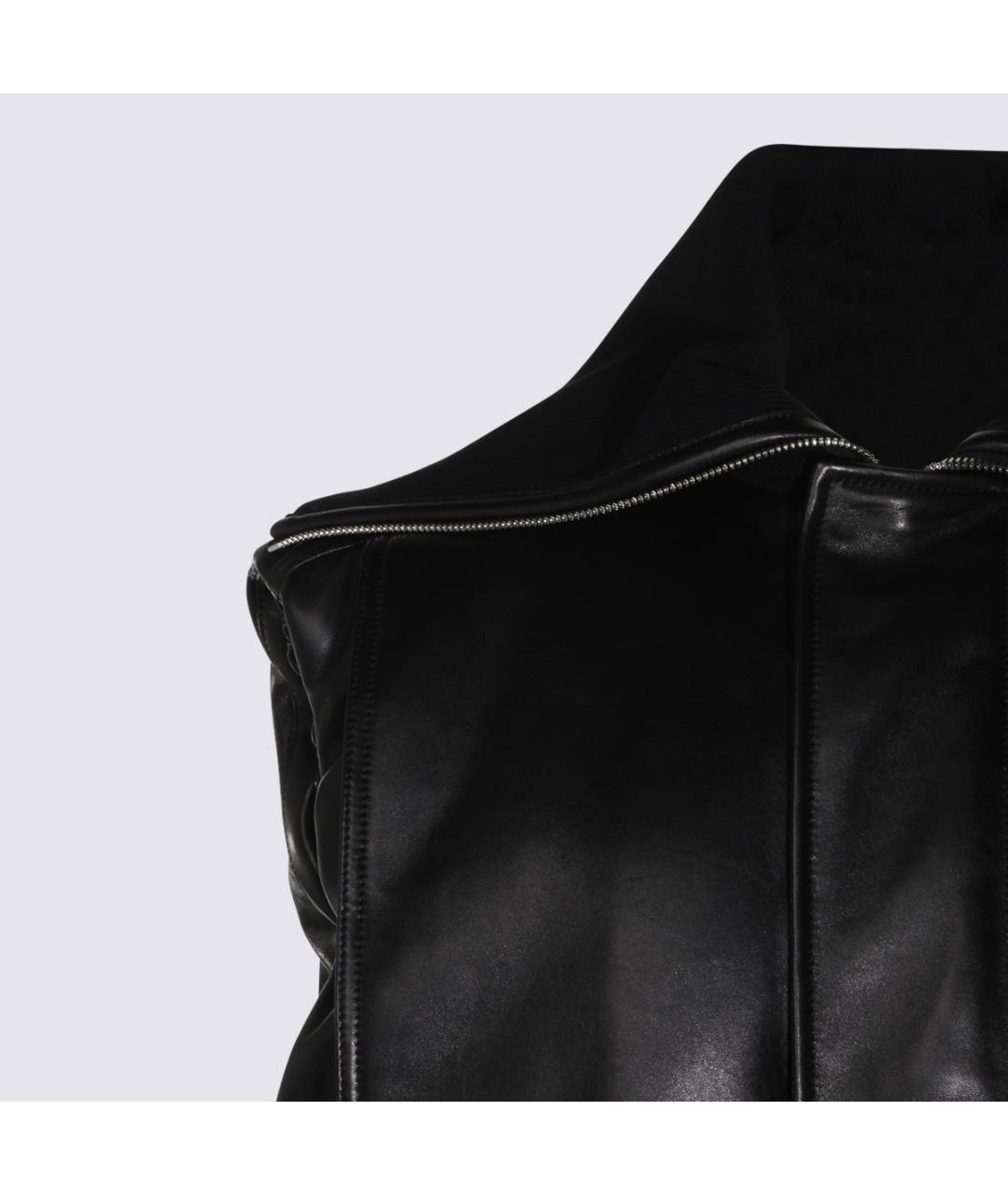 BOTTEGA VENETA Черная кожаная куртка, фото 5