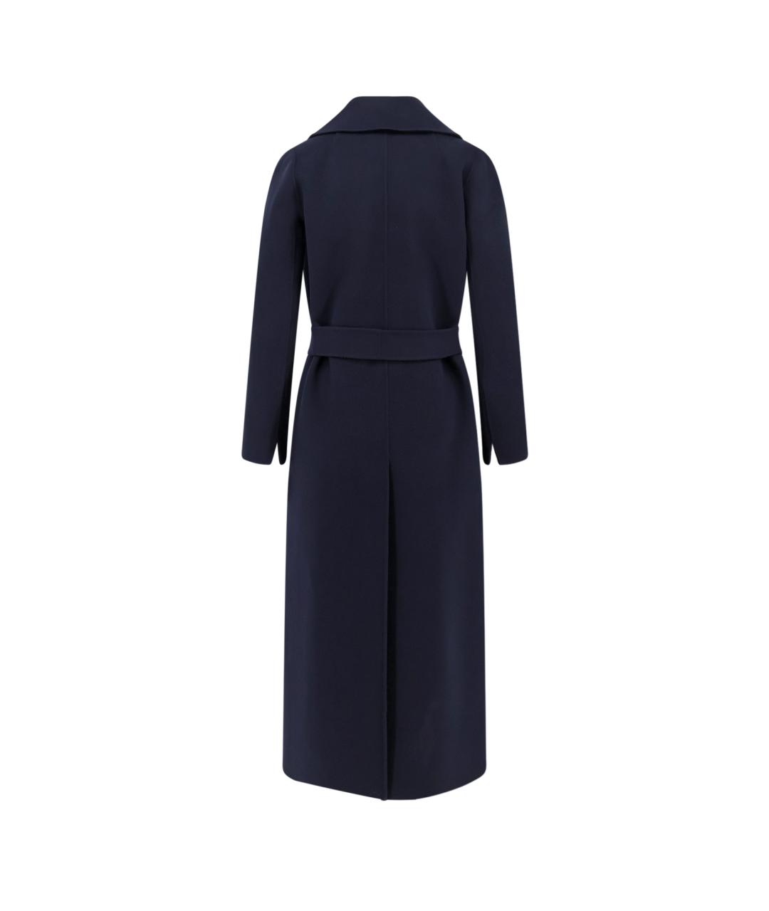 'S MAX MARA Темно-синее шерстяное пальто, фото 2