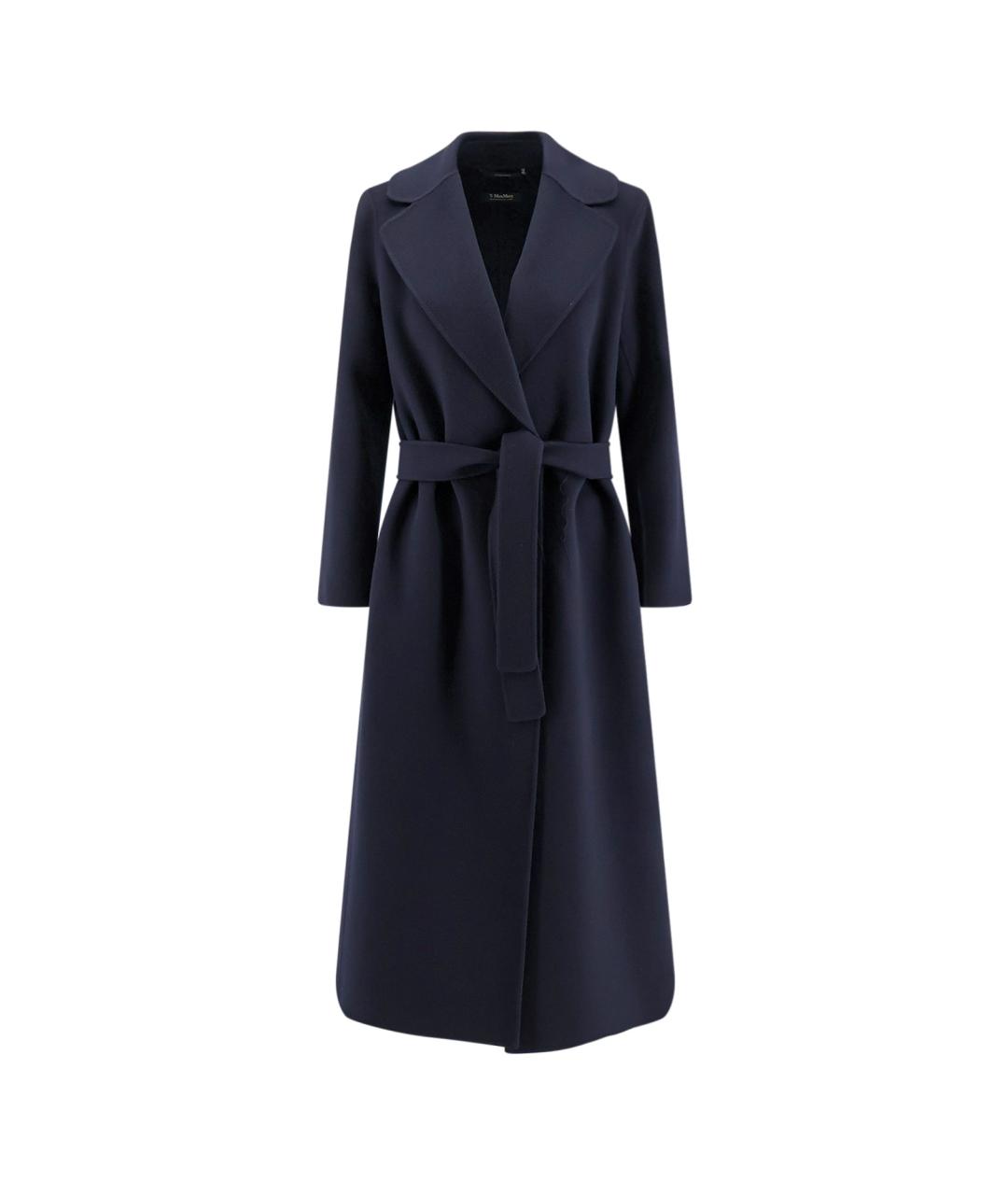'S MAX MARA Темно-синее шерстяное пальто, фото 1
