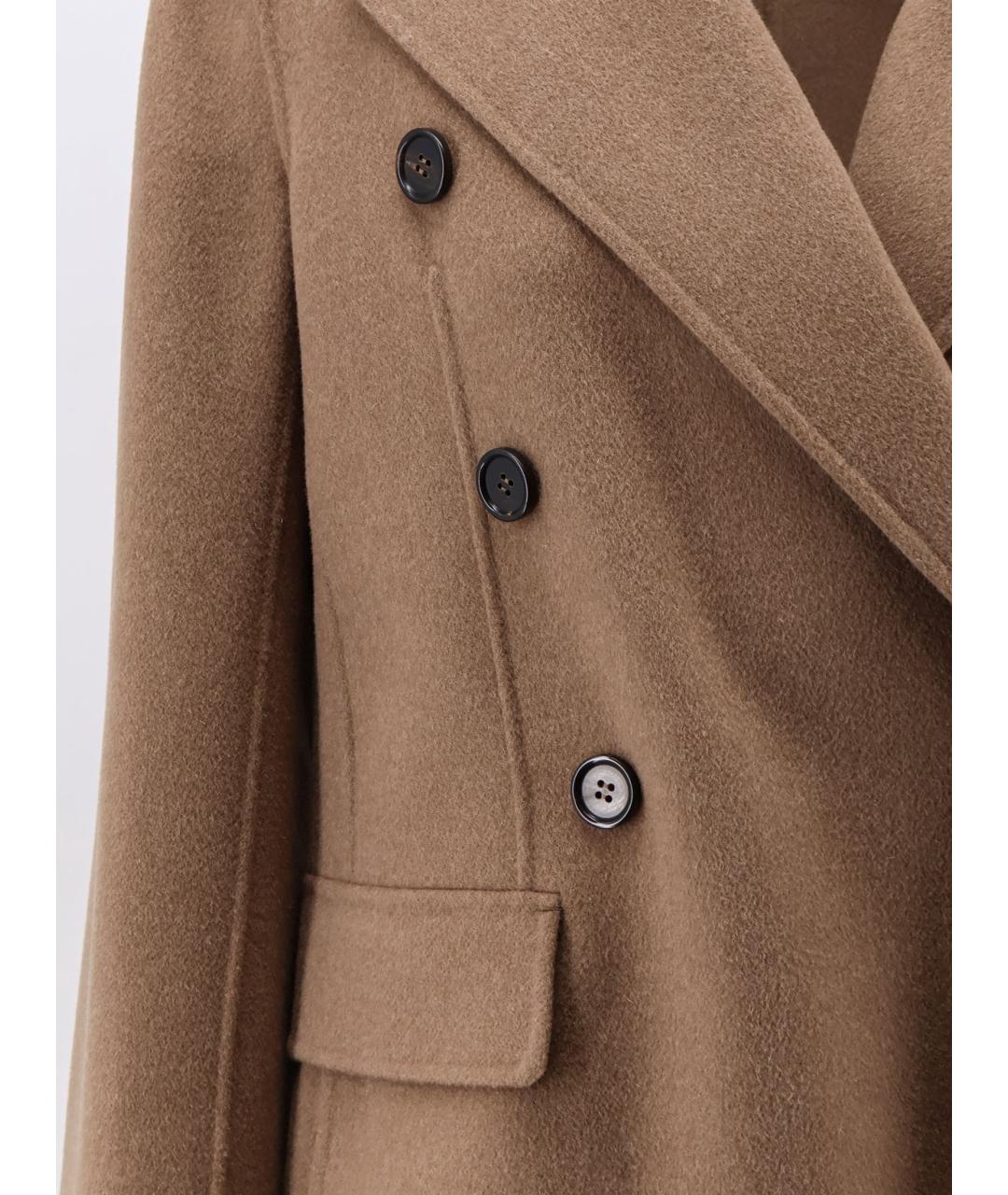 'S MAX MARA Бежевое шерстяное пальто, фото 3