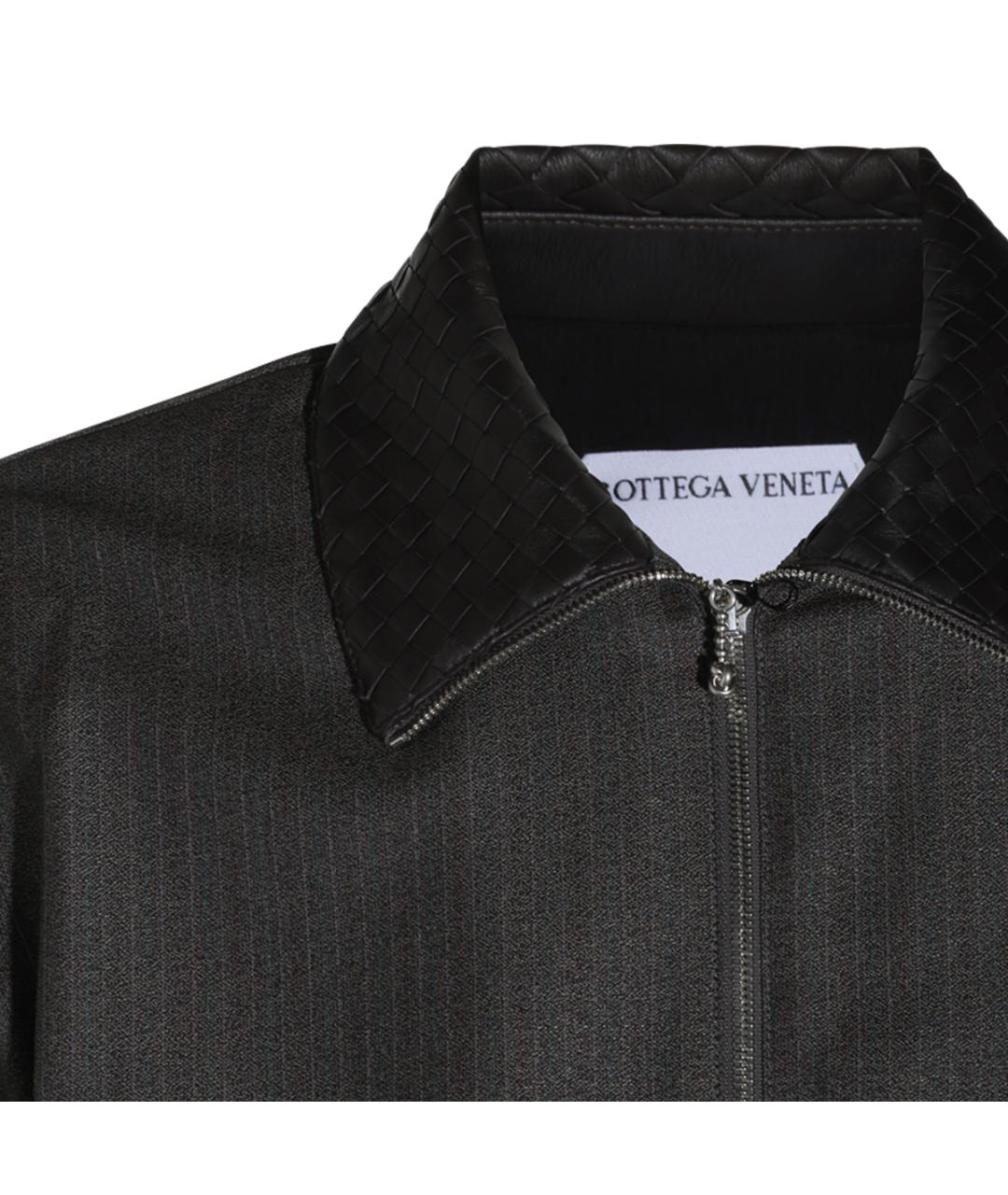 BOTTEGA VENETA Серая шерстяная куртка, фото 6