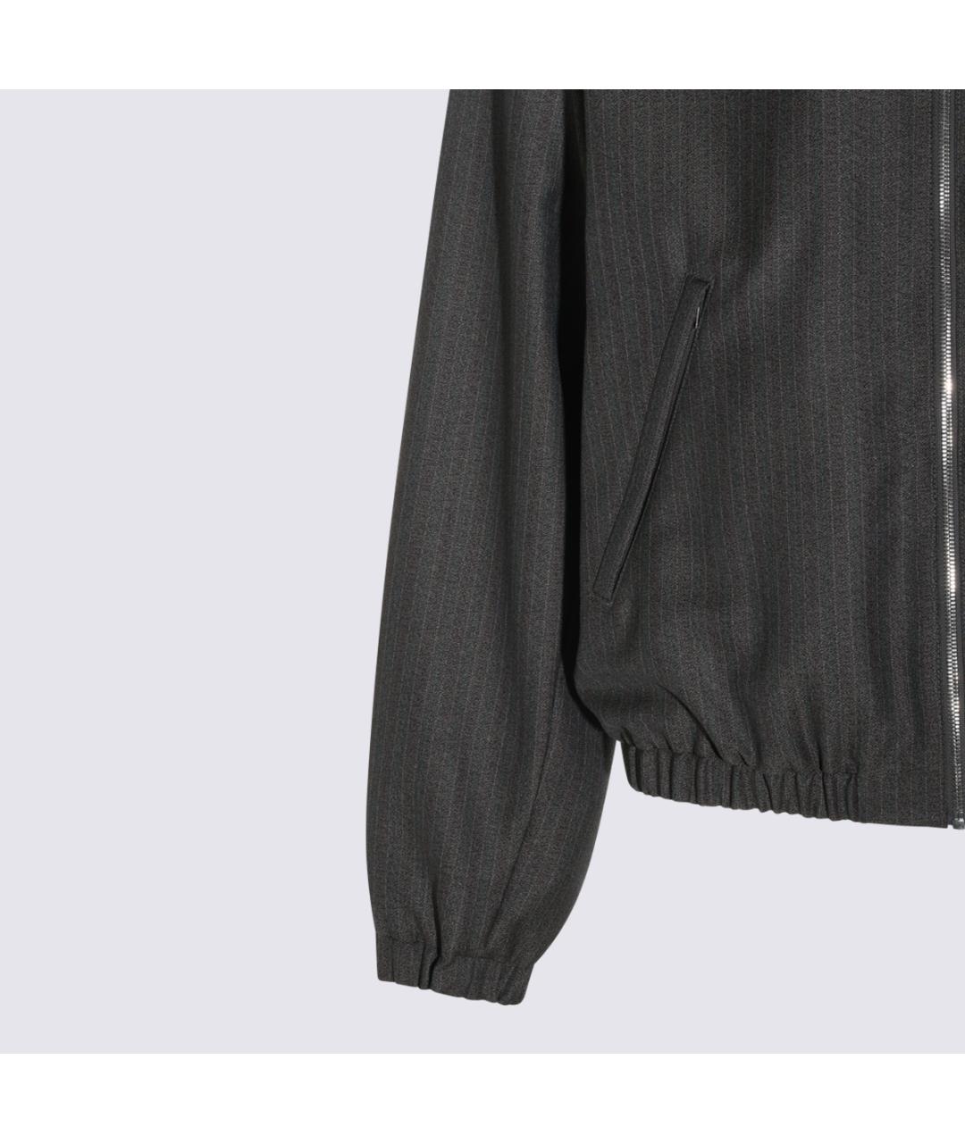 BOTTEGA VENETA Серая шерстяная куртка, фото 7