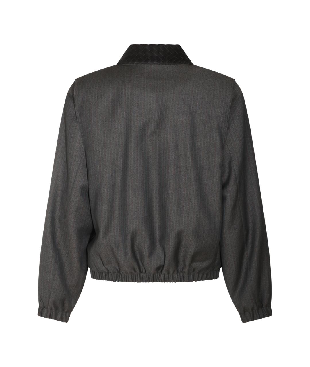 BOTTEGA VENETA Серая шерстяная куртка, фото 4