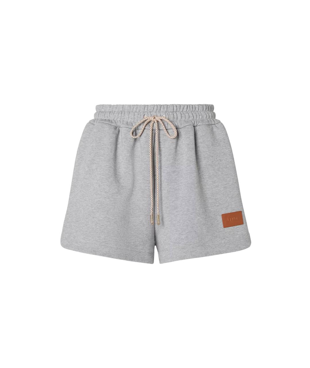 FENDI Серые хлопковые шорты, фото 1