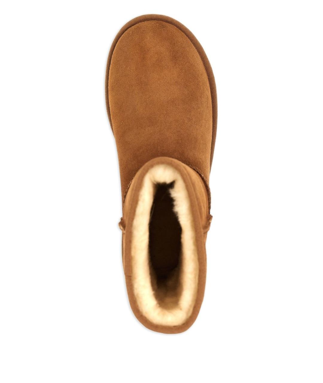 UGG Бежевые кожаные сапоги, фото 3