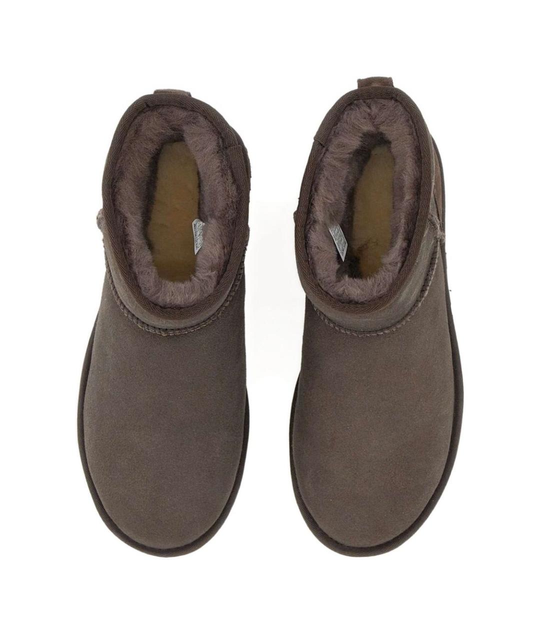 UGG Коричневые кожаные сапоги, фото 3