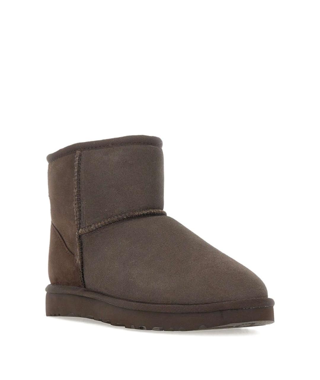 UGG Коричневые кожаные сапоги, фото 4
