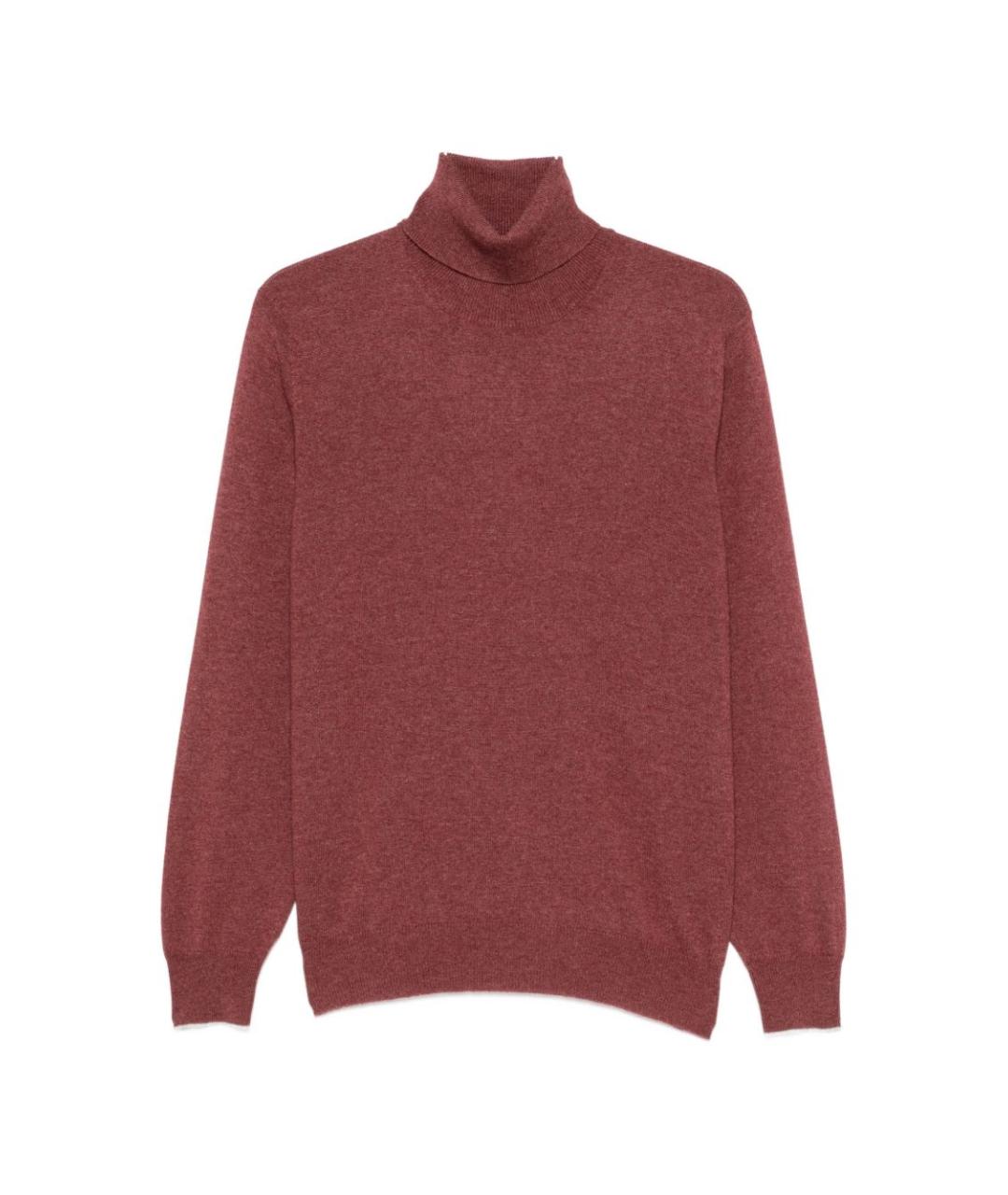 BRUNELLO CUCINELLI Бордовый кашемировый джемпер / свитер, фото 1