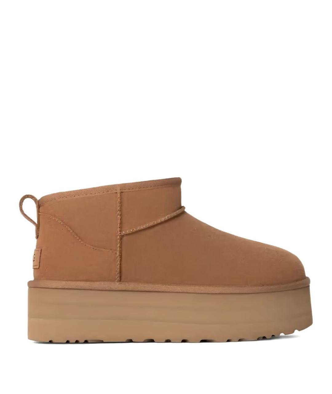 UGG Бежевые кожаные ботинки, фото 1