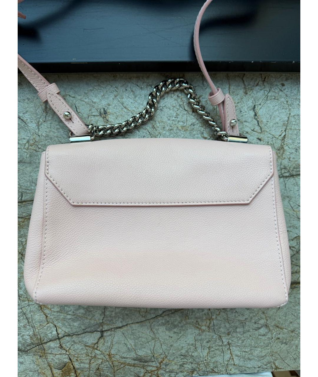 LOUIS VUITTON Розовая кожаная сумка через плечо, фото 3