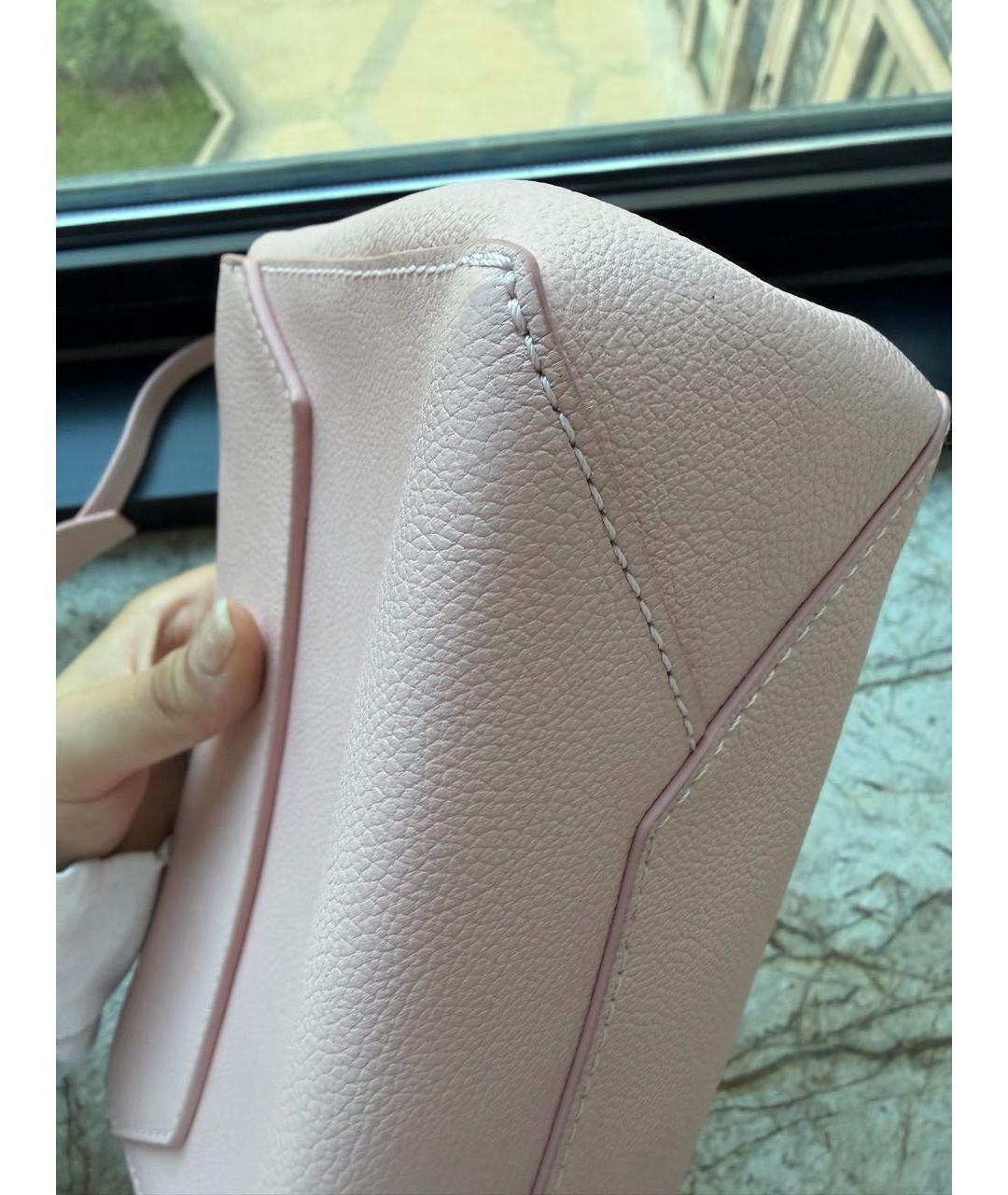 LOUIS VUITTON Розовая кожаная сумка через плечо, фото 7