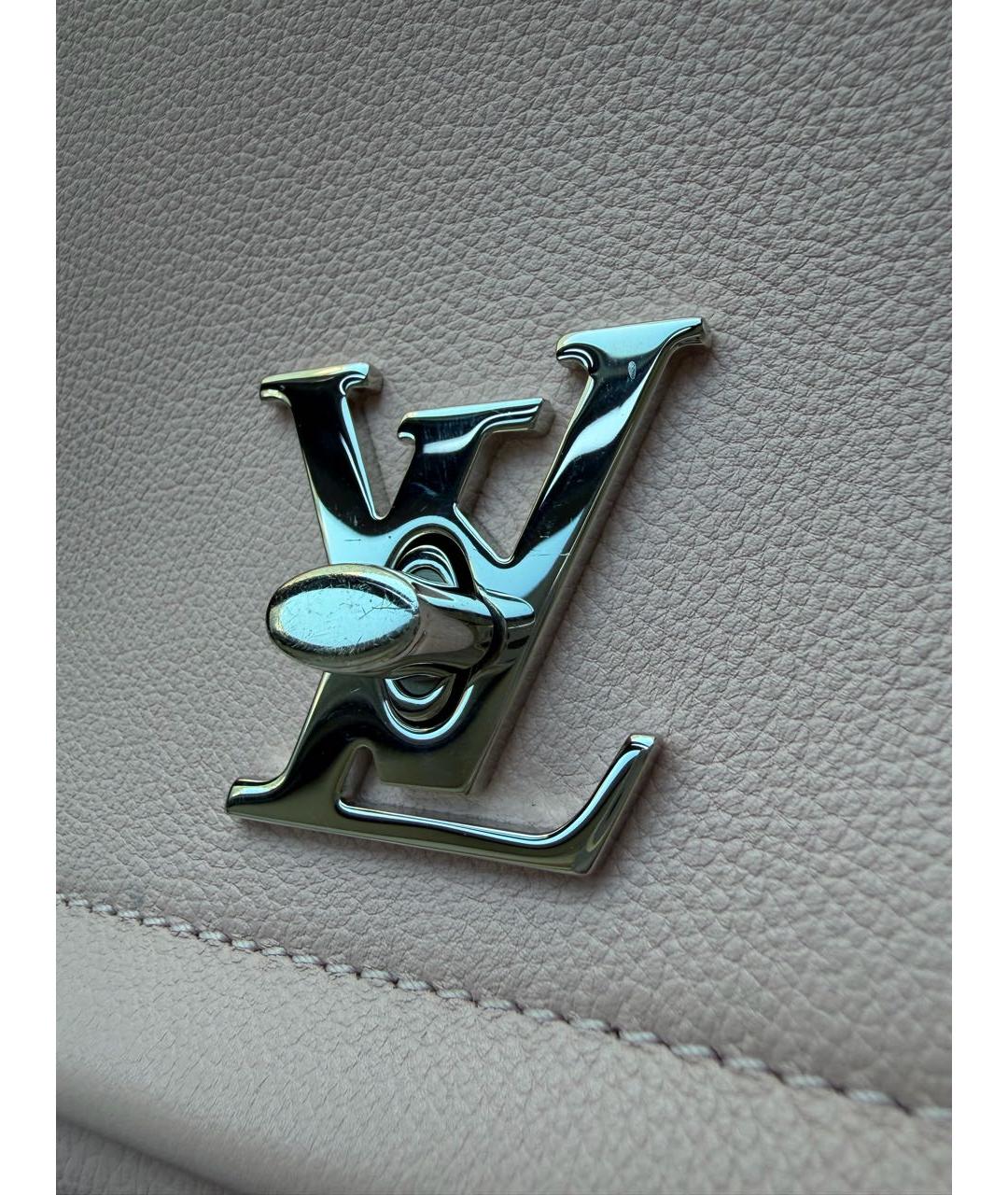 LOUIS VUITTON Розовая кожаная сумка через плечо, фото 8
