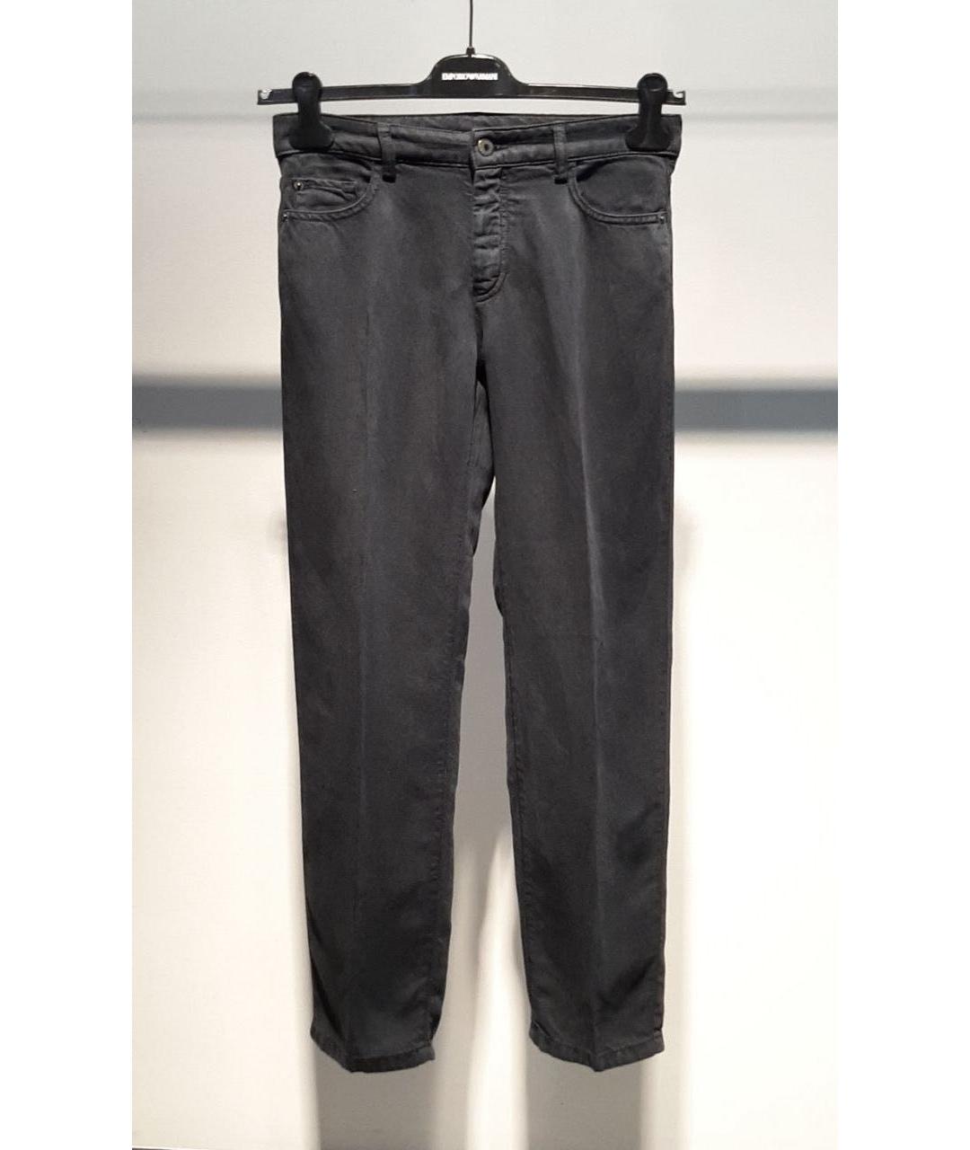 EMPORIO ARMANI Серые брюки узкие, фото 3