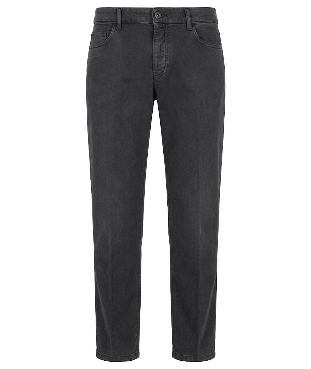 EMPORIO ARMANI Серые брюки узкие, фото 1