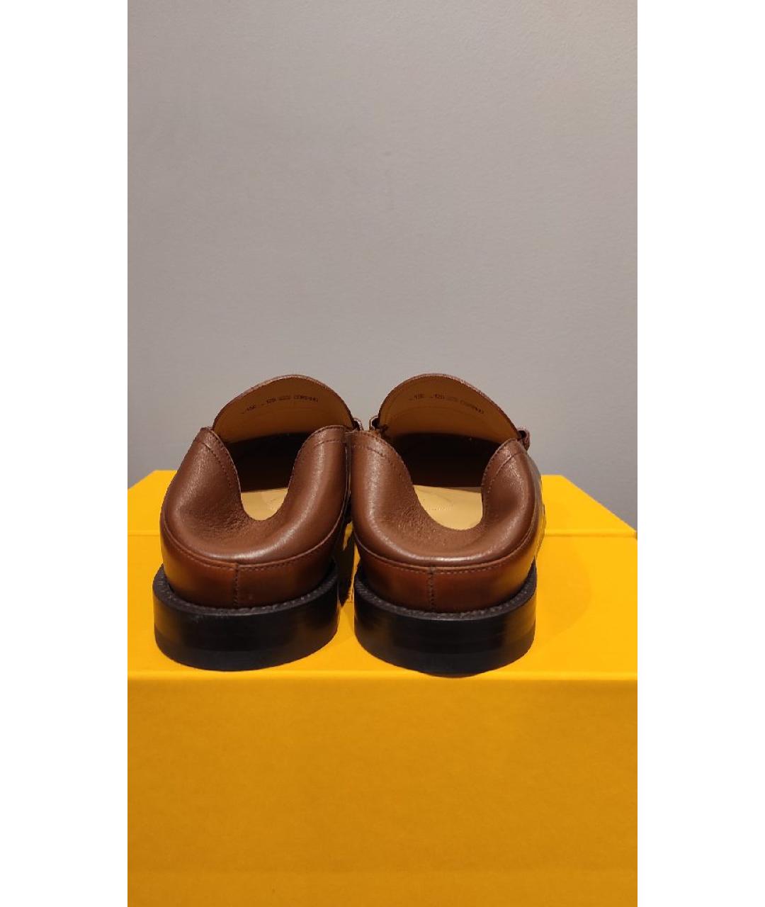 BALLY Коричневые кожаные лоферы, фото 5