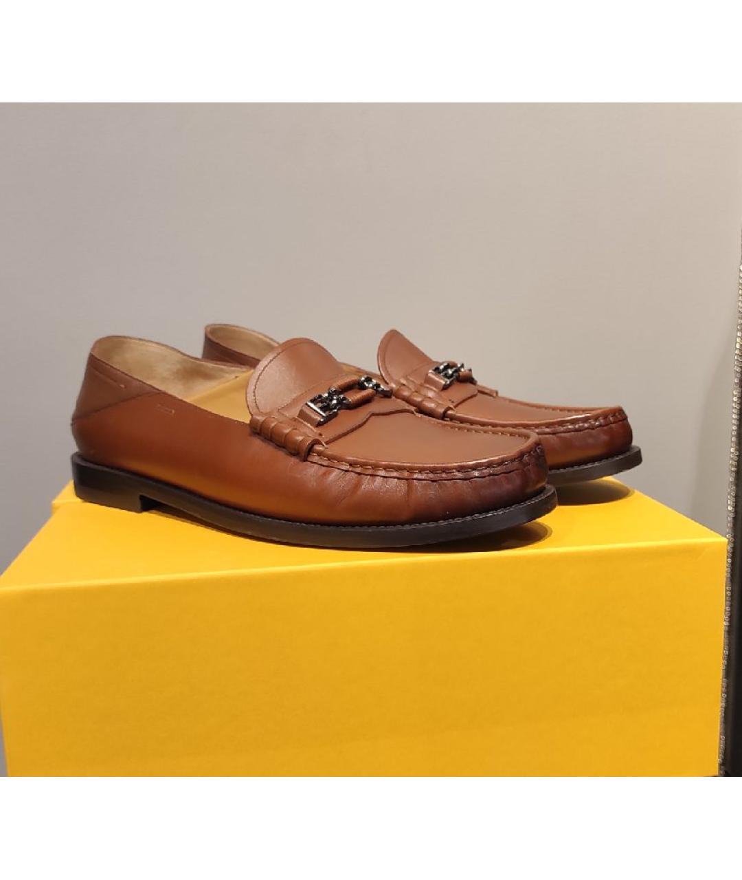 BALLY Коричневые кожаные лоферы, фото 9