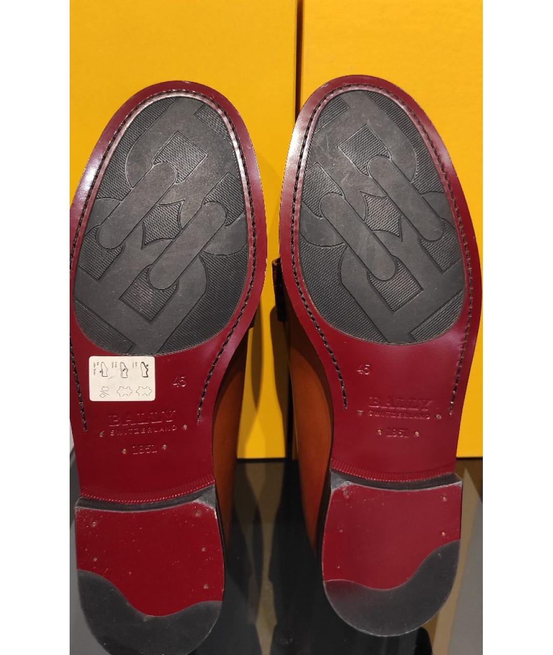 BALLY Коричневые кожаные лоферы, фото 6