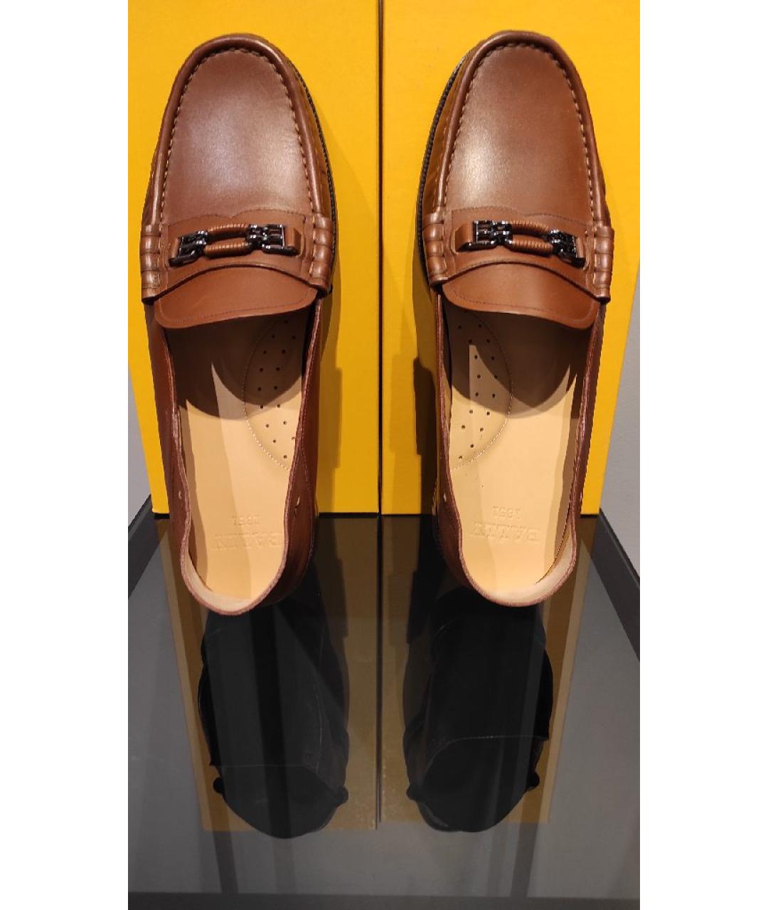 BALLY Коричневые кожаные лоферы, фото 3