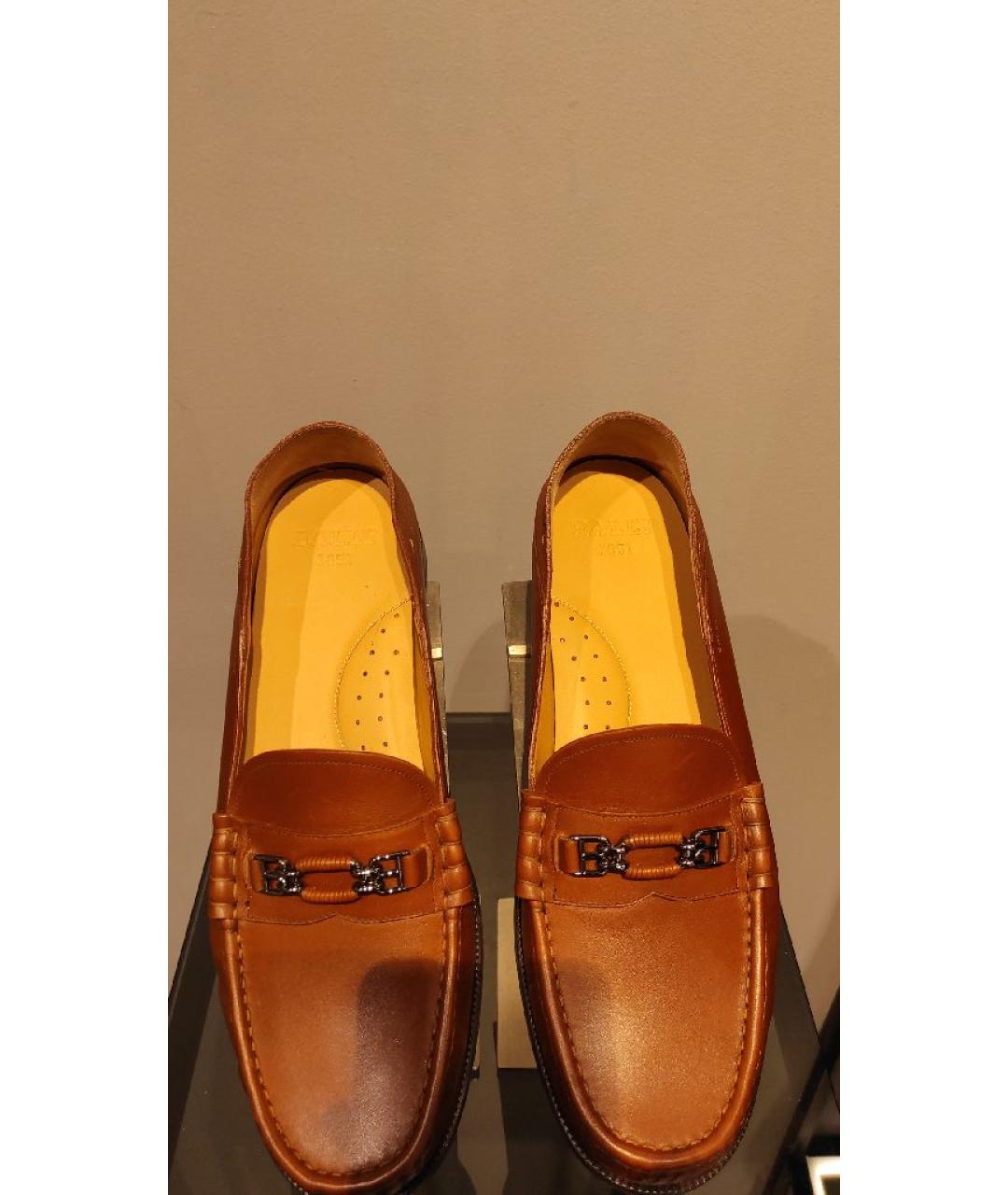 BALLY Коричневые кожаные лоферы, фото 7