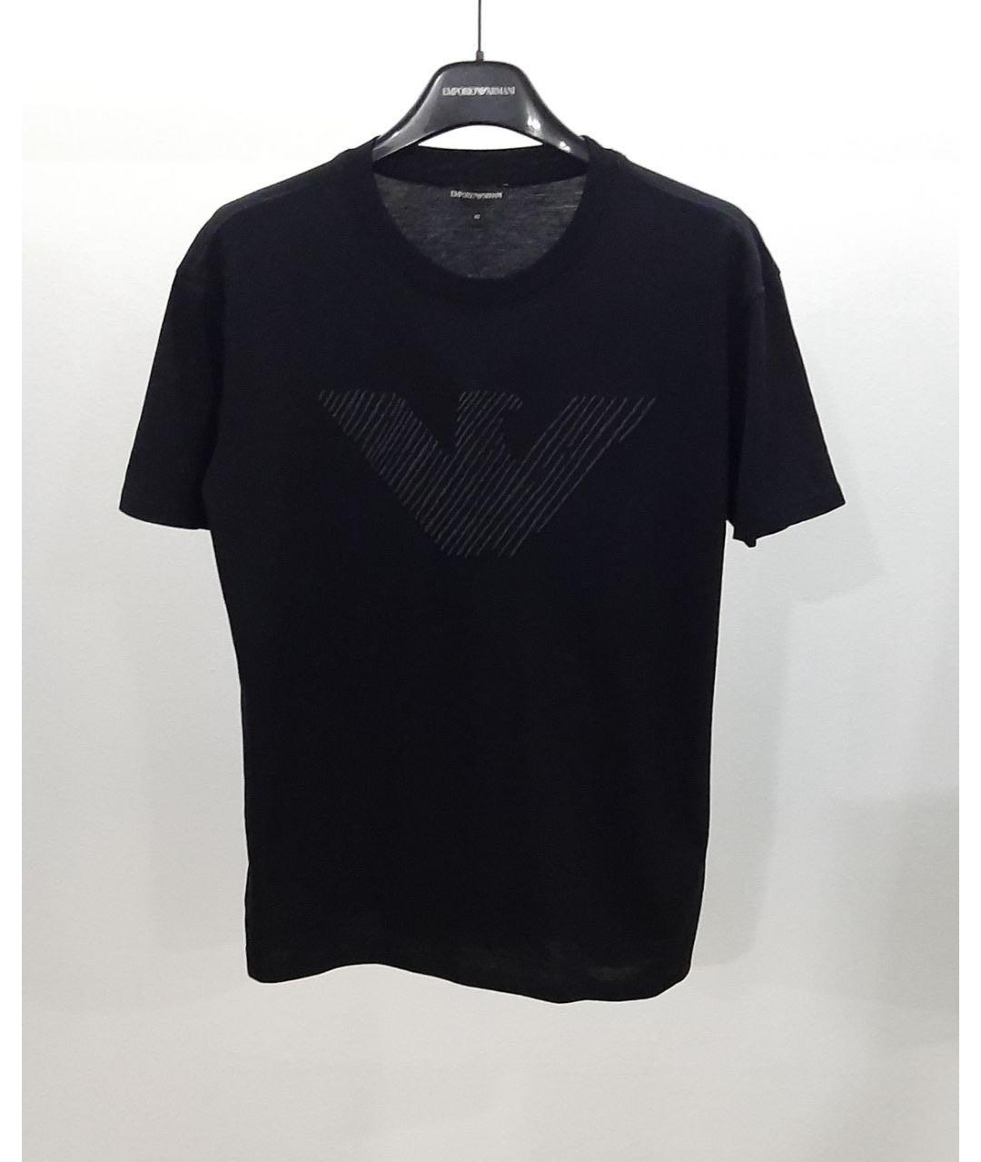 EMPORIO ARMANI Черная футболка, фото 3