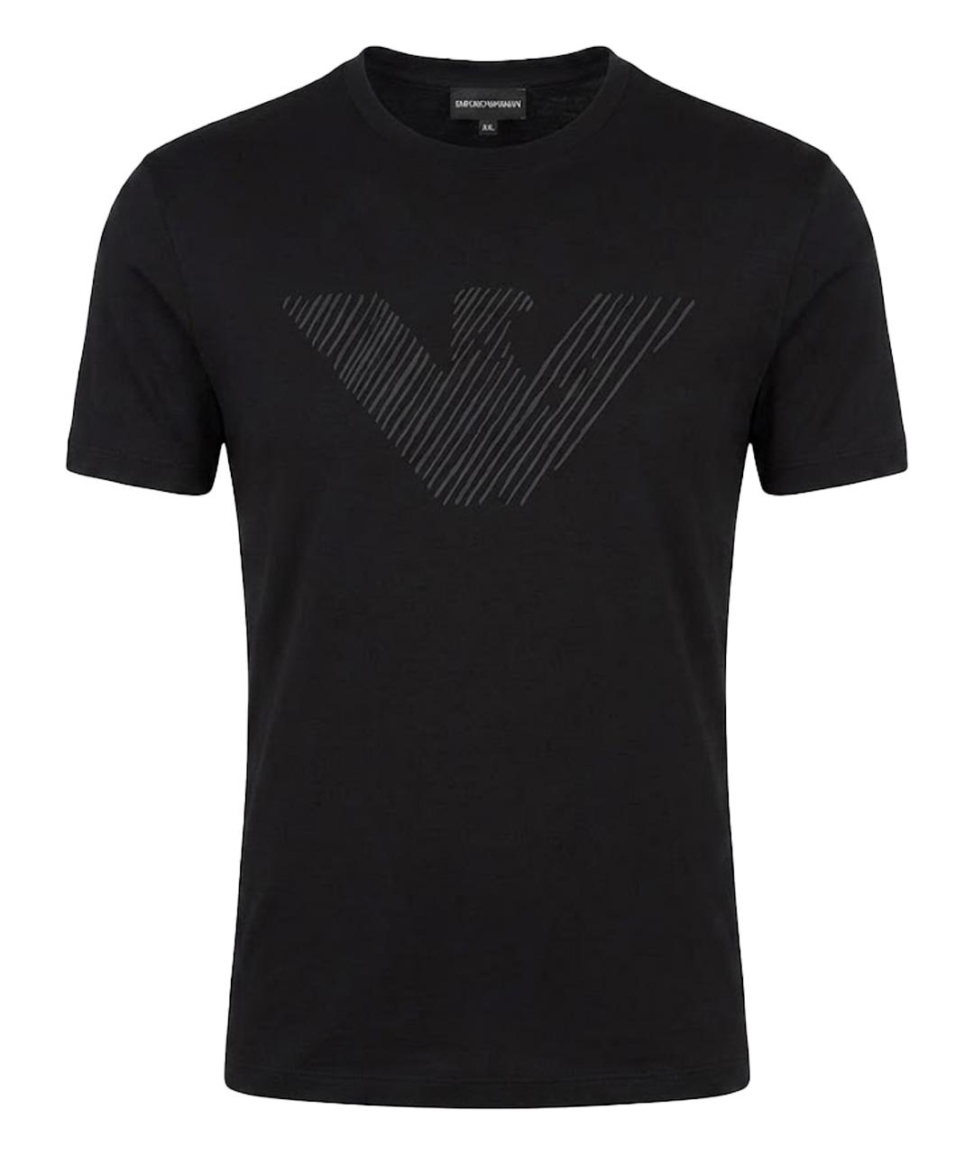 EMPORIO ARMANI Черная футболка, фото 1
