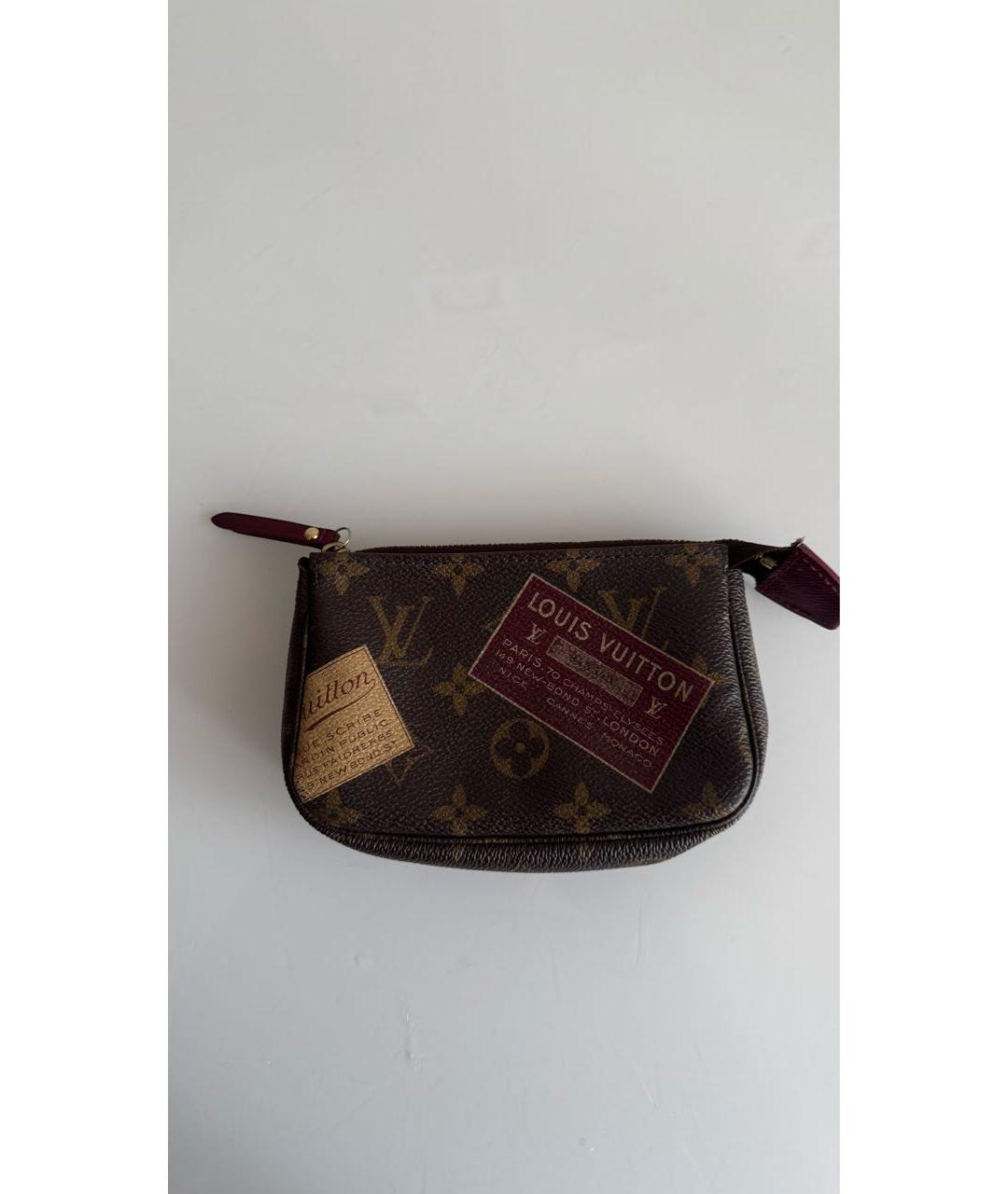 LOUIS VUITTON Коричневая канва сумка с короткими ручками, фото 4