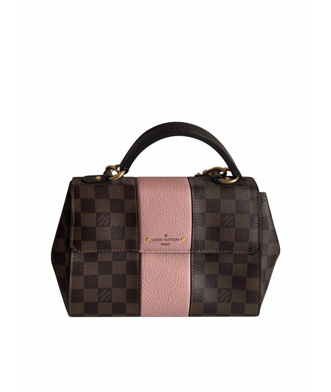 LOUIS VUITTON Коричневая кожаная сумка через плечо, фото 1