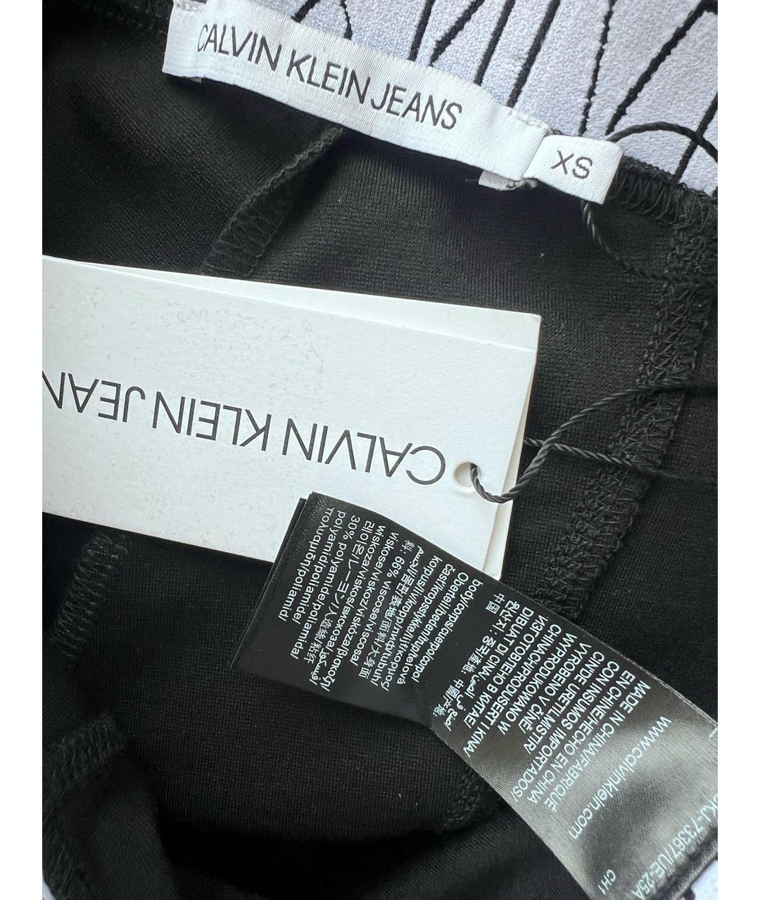 CALVIN KLEIN Черные брюки узкие, фото 3