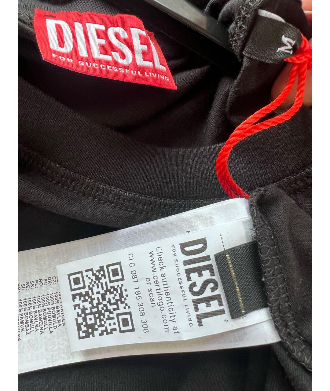 DIESEL Черная футболка, фото 3