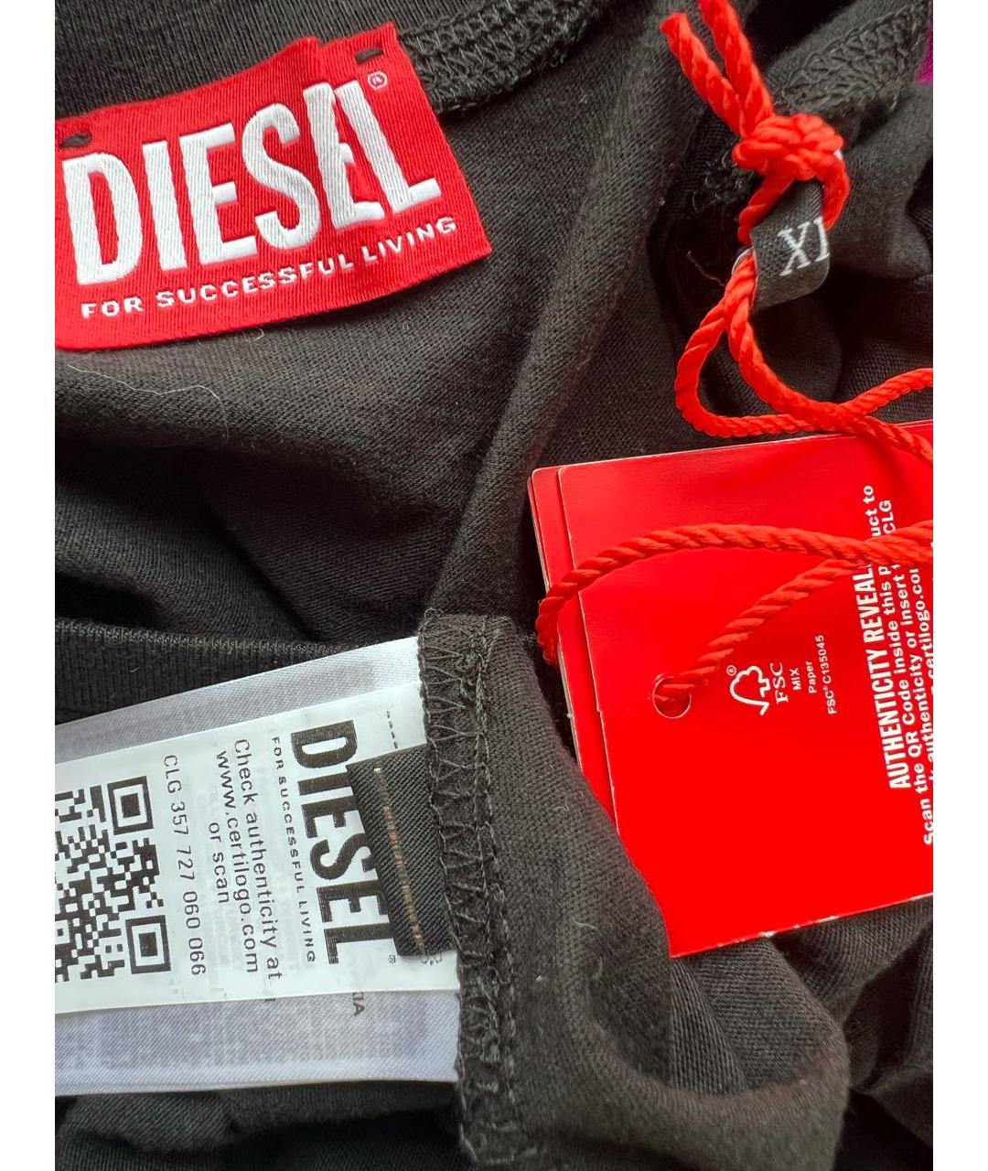 DIESEL Черная футболка, фото 3