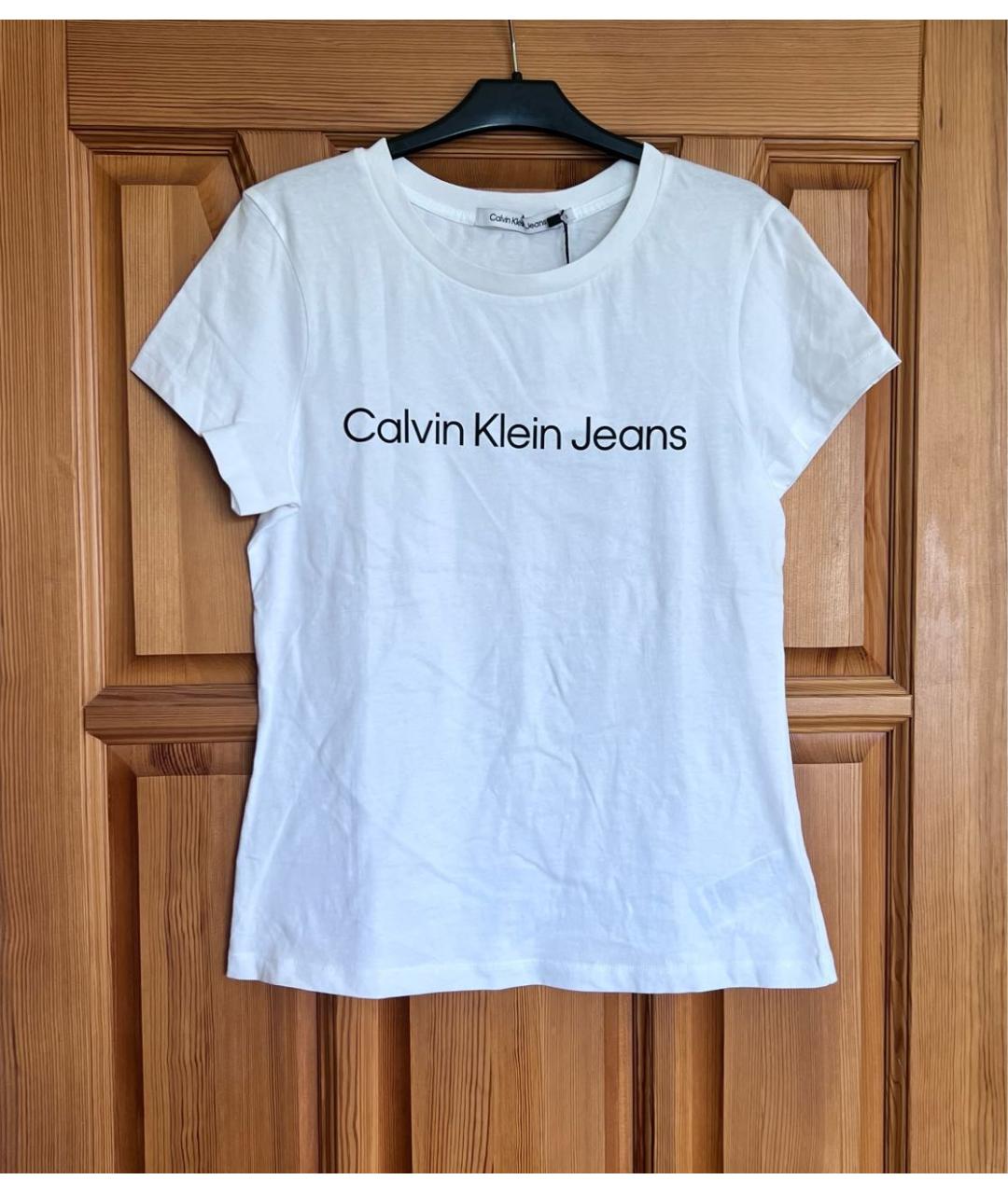 CALVIN KLEIN Белая футболка, фото 4