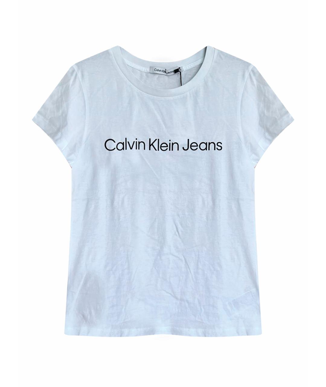 CALVIN KLEIN Белая футболка, фото 1