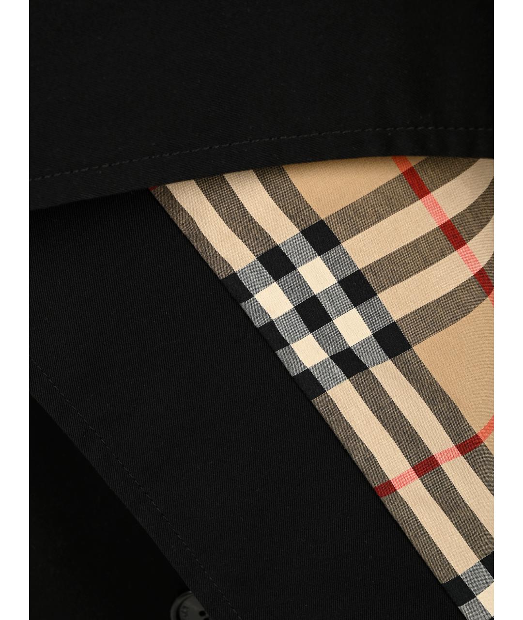 BURBERRY Черная хлопковая юбка макси, фото 3