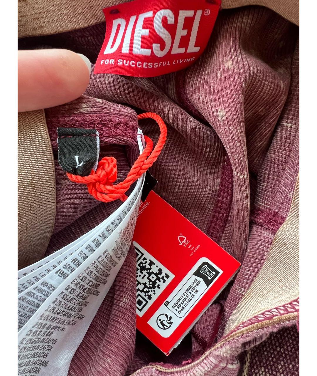 DIESEL Розовая юбка миди, фото 3