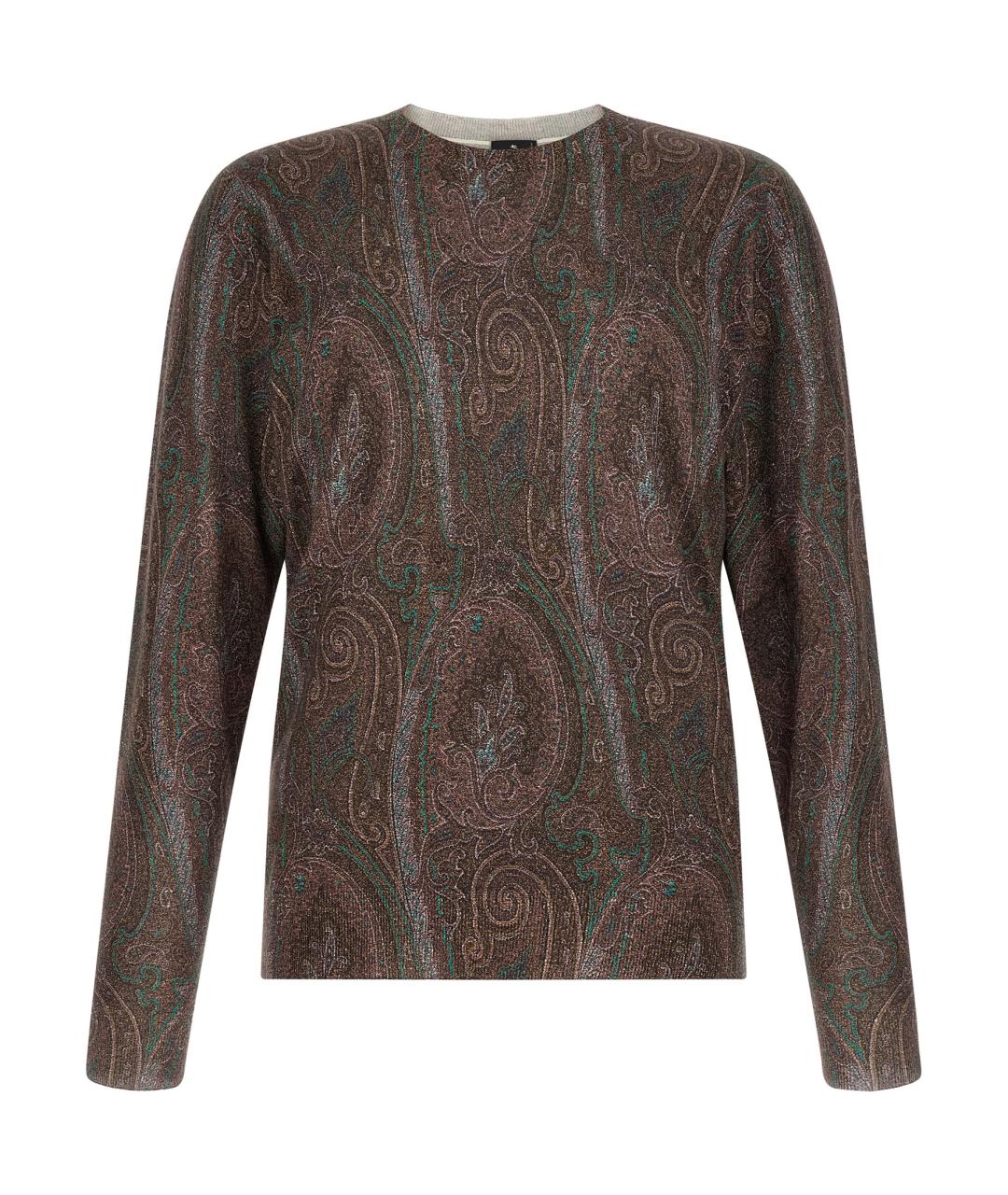 ETRO Бордовый шелковый джемпер / свитер, фото 1